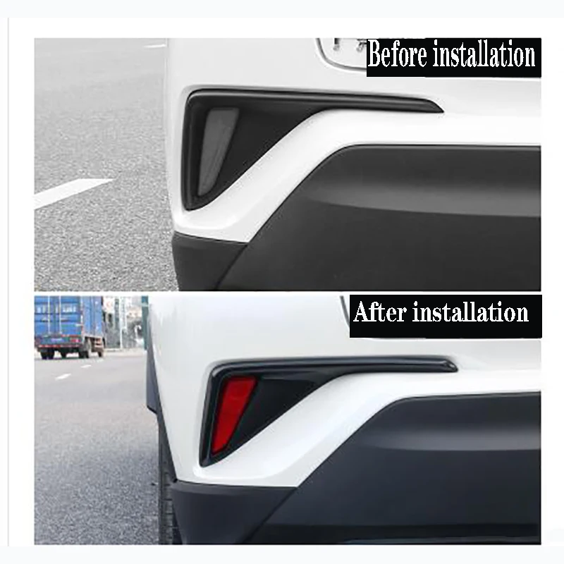 Специальный для Toyota CHR противотуманная фара декоративная рамка CHR задняя противотуманная фара рамка декоративная планка