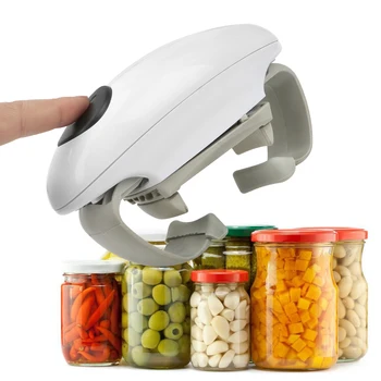 

Binaural Electric Can Opener Glass Canned Jar Opener Kitchen Tools Automatic Tin Opener Gadget Creative Electric Bottle Opener