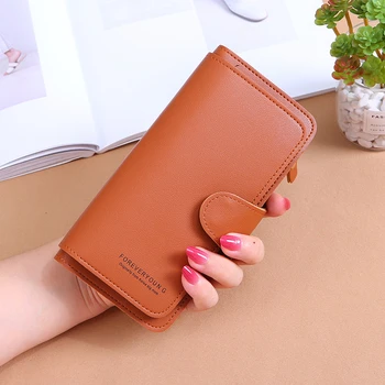 

Brand Leather Women Wallets High Quality Designer Zipper Long Wallet Women Card Holder Ladies Purse Money Bag Carteira Feminina