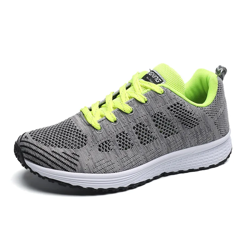 

Women & Men Unisex Flyknit Breathable Sneakers Casual Leisure Running Sports Tennis Shoes Mesh Lace-up Walking Shoes