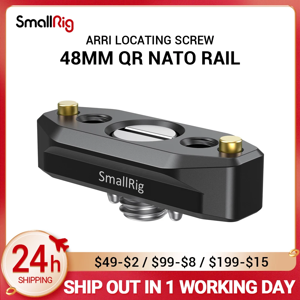 Камера SmallRig DSLR Quick Release Rig NATO Rail с установочным винтом ARRI 48 мм для микрофона