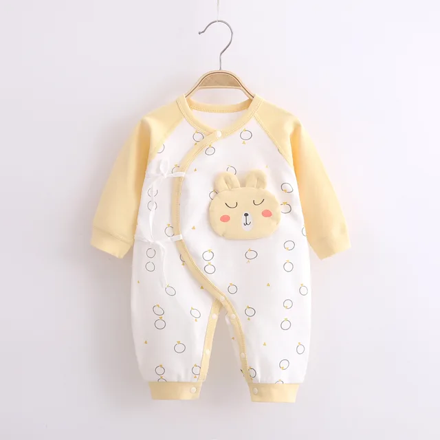 Baby One-Piece Suit Newborn Clothes Baby Autumn Cotton Long-Sleeved Baby Girl Boneless Rompers toddler girl Spring clothes 08