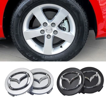 

52/56/60mm Auto Wheel Center Hub Caps For Mazda 2 3 6 323 626 Axela Atenza MX3 MX5 CX3 CX5 RX8 RX7 Protege Speed 6 Accessories