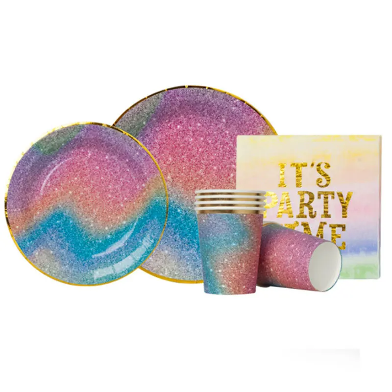 Новинка упаковка для дня рождения бумажный стаканчик украшение стола бумажная