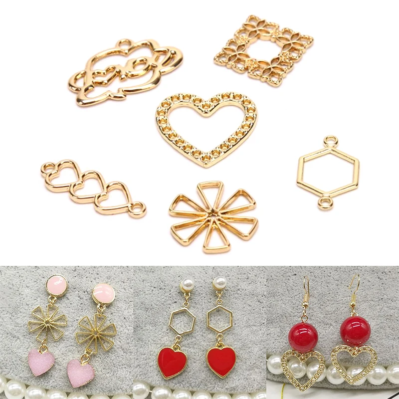 10 шт./лот изысканные серьги подвески с цветами и геометрическим орнаментом