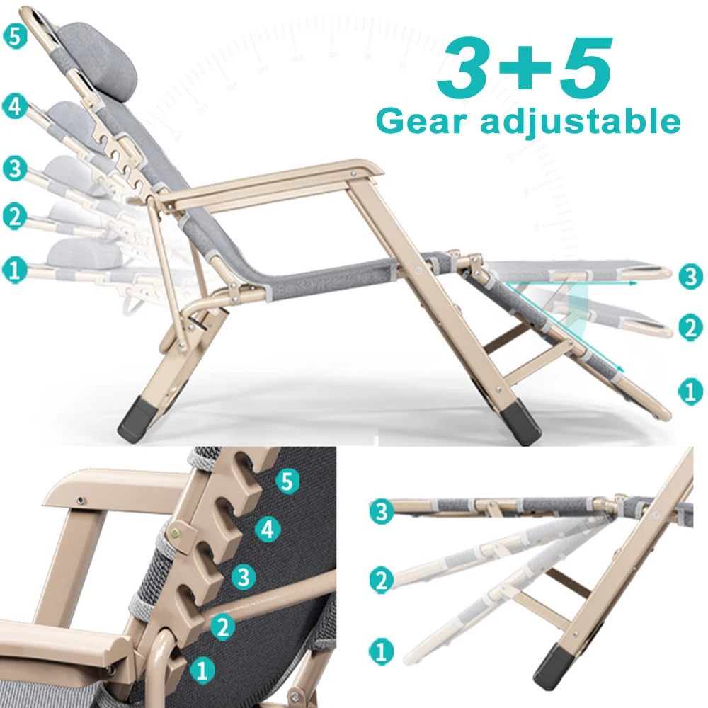 Регулируемая спинка складной шезлонг кресла для отдыха и перерыва на обед