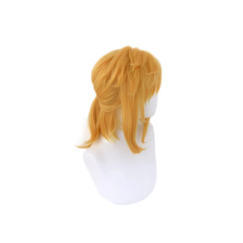 Breath of the Wild Link Short Ponytail Wig Cosplay Costume Heat Resistant Synthetic Hair Men Women Wigs goddess costume