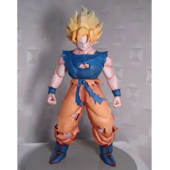 

Dragon Ball Z Super Saiyan Son Goku Paper Model 55CM Assembling Toys Statue Action Figure Collection Model Toy X2715