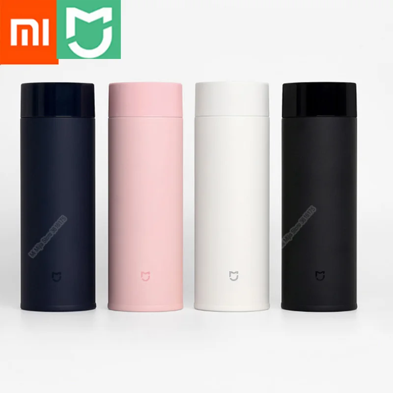 new arrival xiaomi mijia mini Thermos mug 350ml travel Portable Bottle Insulation or lock cold 190g lightweight Solid color | Электроника