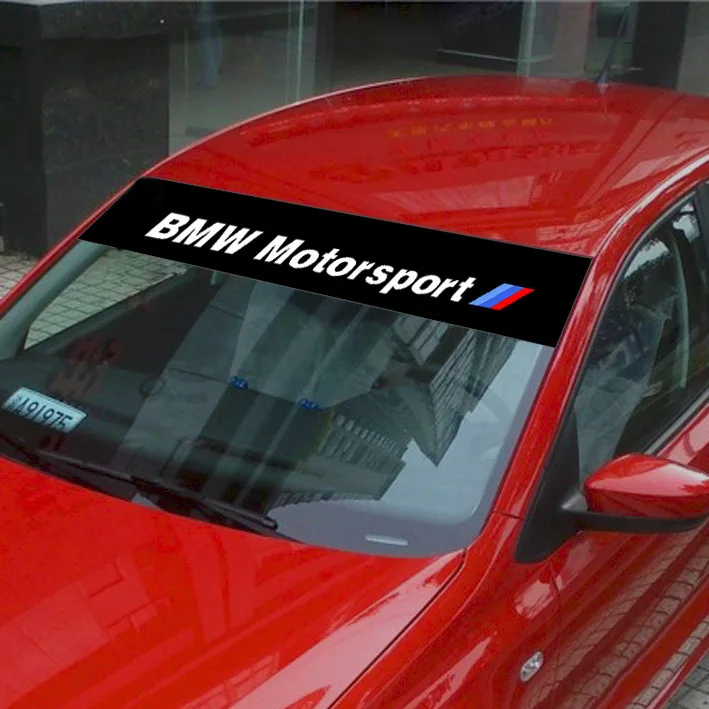 

1pcs For Bmw x1 x3 x5 x6 z4 f10 f20 f30 e36 Car Front Window Glass Car Sticker Decorative Sunshade Windshield Waterproof Sticker