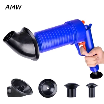 

Drain Sewer Dredge Pipe Cleaning Tools with 4 Heads High Pressure Air Drain Plunger For Kitchen Sink,Bathroom Tub,Toilet