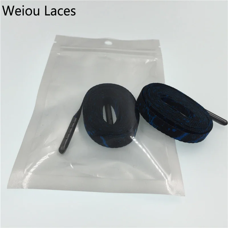 Weiou hot Shoestring Tops Silk Screen Printing Flat Print Shoelaces For Dress Shoes Personalized Replacement Shoelaces 60-180cm