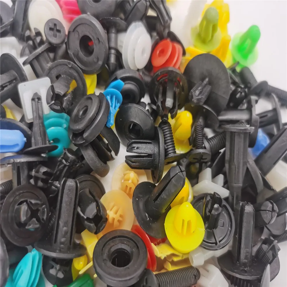 100pcs Mixed Clips CAR STICKER For Hyundai SantaFe Veracruz Mistra Veloster Rohens AZERA Avante Accent