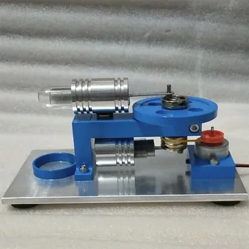 

Stirling Engine Model Science Experiment Kit Small Production Kit With Bulb High Quality - Silver (Random Color Of Bulb)