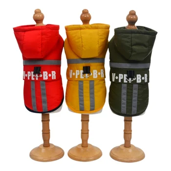 

Dog Reflective Coat-Thick Padded Dog Clothes Comfortable Winter Dog Jacket Safety Dog Vest Dog Parkas For French Bulldog Puppy