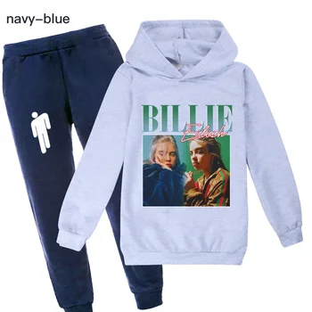 

Billie Eilish Children Sets Toddler Boy Clothes Girls Hooded Long Sleeve Tops Hoodie Baby Girl Kids Ropa Para Bebe