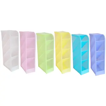 

1pc Desk Pen Holder Pencil Makeup Storage Box Desktop Organizer Office Stationery Supply