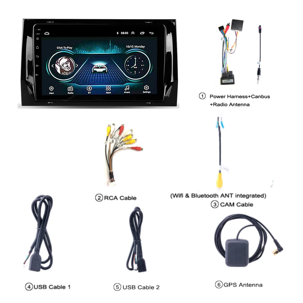 Top For Skoda Kodiaq 2016-2018 android 8.1 car radio GPS Stereo player MP5 Ultra-thin Universal system 1