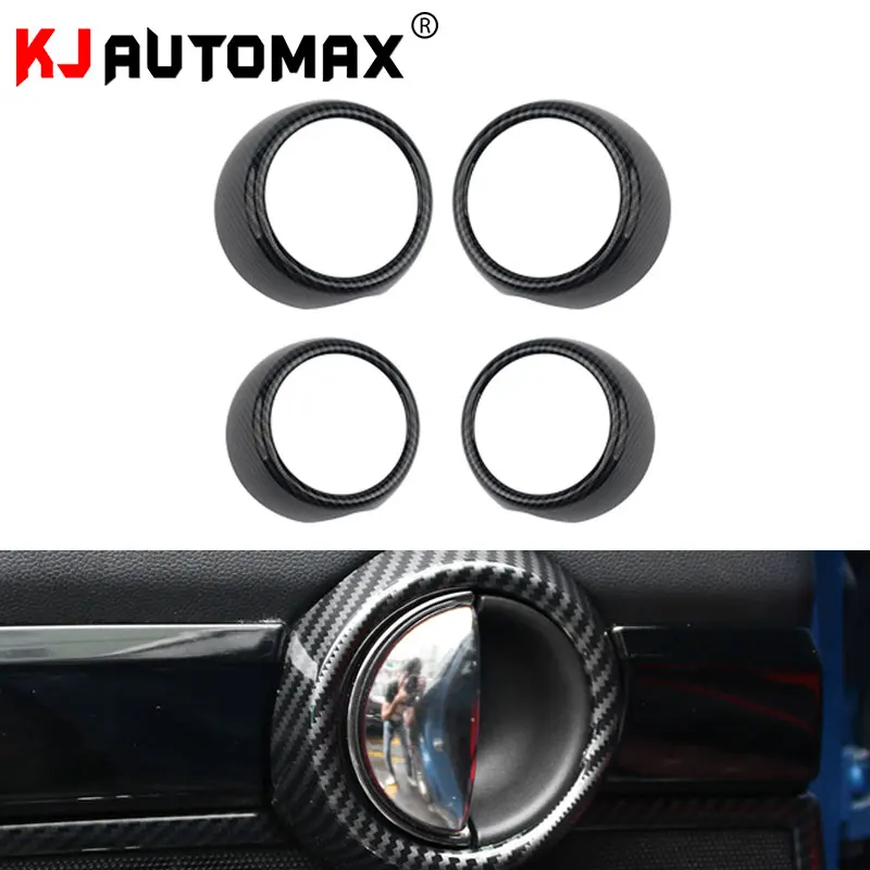 KJAUTOMAX для Mini Cooper F55 внутренняя дверная ручка украшения 4 шт./компл. 4 шт./компл. из АБС-пластика с текстурой из углеродного волокна