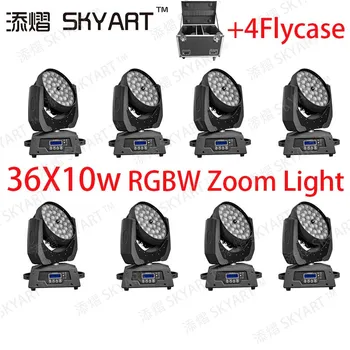 

Free shipping nightclub 36x10W RGBW 4in1 LED Zoom Moving Head Light ZOOM/Circle LED Washer Light for Disco Nightclub Party Light