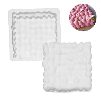 

Silicone Baking Mold 3D Cherry Mousse Cake Double Layer Reusable Baking Tool for Soap Pudding Chocolate Candle Jellies Aromather