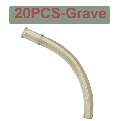 20 Translucent grave 20 шт крючок рукав труба волосы Rig Withy бассейн выравниватель линии Анти клубок рукава соединиться с рыболовный крючок для рыбалки на карпа, аксессуары - Цвет: 20 Translucent grave