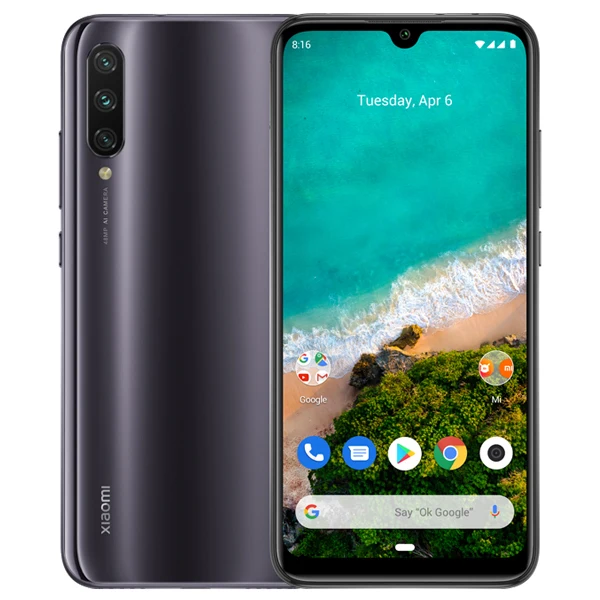 Grey Глобальная версия Xiaomi mi мобильного телефона A3 mi A3 4GB 64GB 48MP+ 32MP камера Snapdragon 665 Octa Core 6,08" 4030 mAh - Цвет: Grey