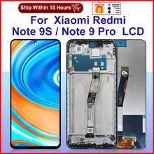 

New 6.67" For Xiaomi Redmi Note 9S LCD Touch Screen Digitizer For Redmi Note 9 Pro Display M2003J6A1G M2003J6B2G