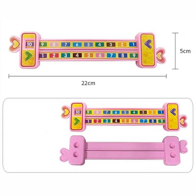 Kids Preschool Math Learning Toys Mathematics Montessori Teaching Addition Ruler Toy Games for Children Student 5