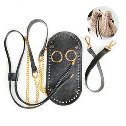 DIY Handbags Bag Knitting Bag Leather Bag With Hardware Strap Handmade Bottom Bucket Bag Accessories Parts