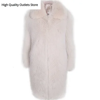 

fur coat long ladies natural fur coat real fox fur coat long