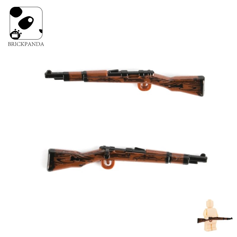 

WW2 Military Soldier Accessories Building Blocks Army Figures German Printed Kar98k Guns Weapon Parts Bricks Boys Toys