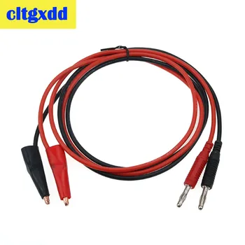 

cltgxdd Alligator clip to AV Banana Plug Test Cable Lead Connector Dual Tester Crocodile Clip For Multimeter Measure Tool DIY