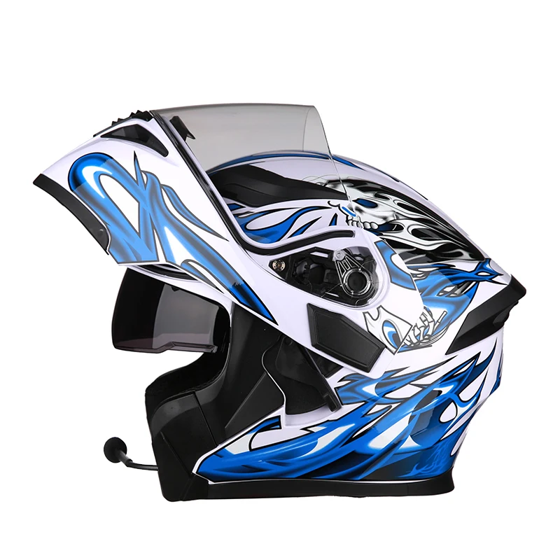 SOMAN casco Moto modulare Bluetooth casco integrale Flip Up casco Motocross  Enduro Riding Racing cappellini Moto casco Moto - AliExpress