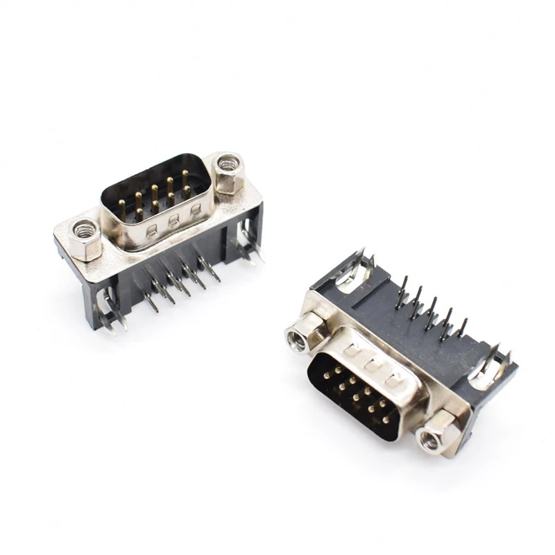 10PCS 9 pin D-Sub DB9 Female 180° PCB Connector Solder Type Connectors 