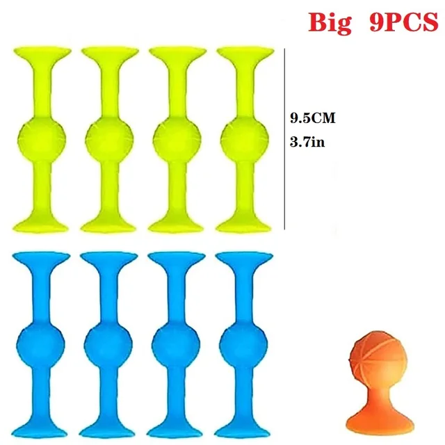 Sucker Toys Silicone Target Marker and Darts Funny Toy Set Family Outdoor Competitive Games Rubber Family Interactive Toy 3