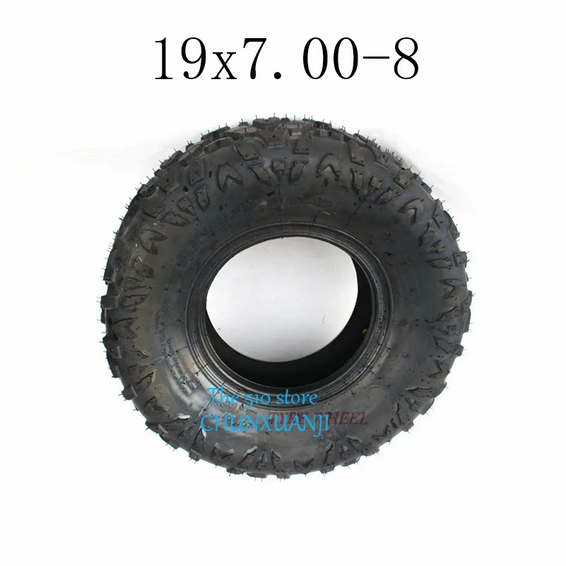 8 дюймов ATV шин 19x7,00-8 4 колеса vehcile двигатель цикл подходит для 50cc 70cc 110cc 125cc маленький ATV передние или задние колеса