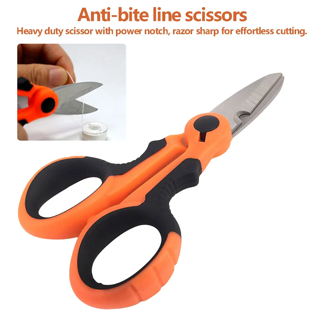 150mm tesoura trança de pesca resistente linha