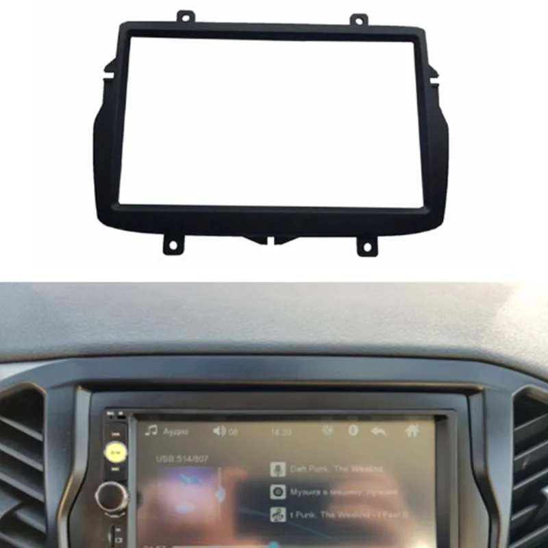 Двойной 2 Din фасции Для Daewoo Royale Lada Vesta Радио DVD стерео панель тире крепление отделка комплект рамка Установка