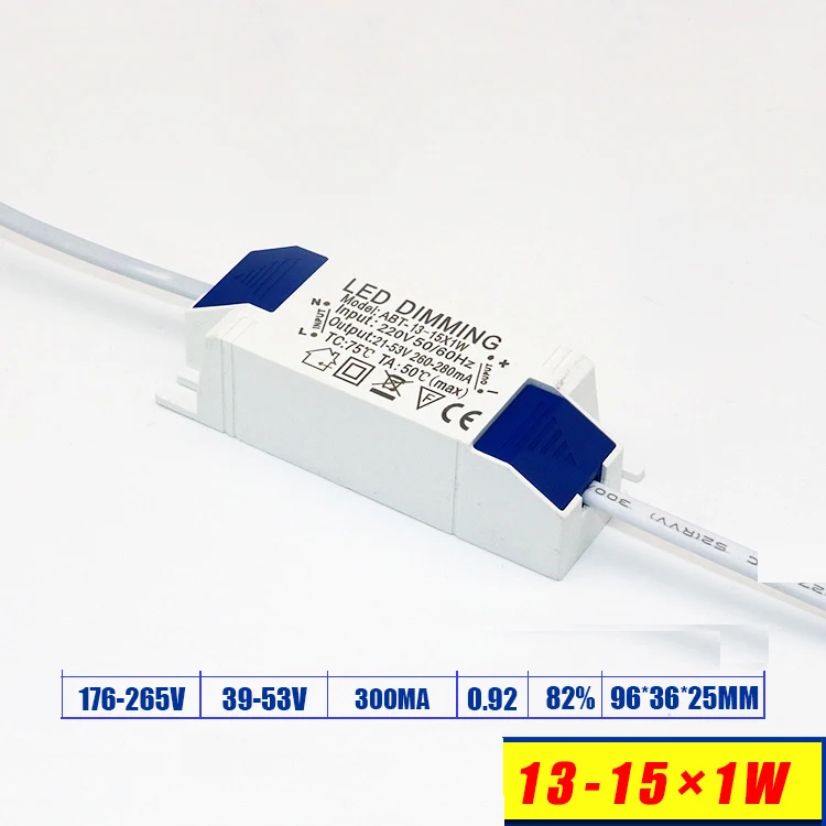 Светодиодный светильник с регулируемой яркостью 5 шт. 300mA 13 15x1W 39 53 в 6 9x1w 18 32 В