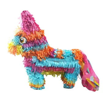 

1pcs Pinata Rainbow Children Creative Rainbow Candy Beat Toys Party Pinata Decoration Game Props for Children Birthday Party