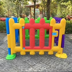 YLWCNN VALLA de plástico para juegos de bebés, parque infantil interior, Riel de bolas con patas, 4 Uds., recinto de Juguetes