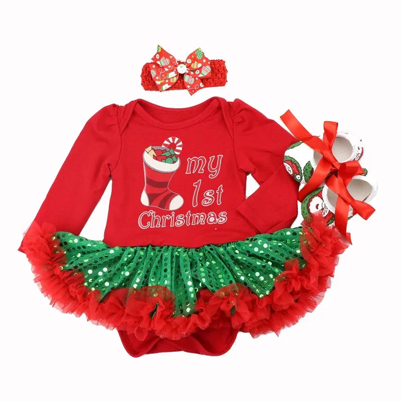 Рождественское платье; костюм Супергерл для малышей; праздничное платье пачка; комбинезон для новорожденных; Bebe; одежда для маленьких девочек; подарок на день рождения - Цвет: as photo