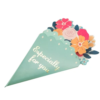 

20 Pcs Flowers Greeting Card with Envelope Kawaii Holiday/ Birthday Greeting Message Card New Year Gift Cards Wedding Invitation