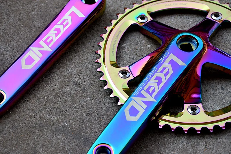 Legend track Bike Crankset 48T 144BCD бензопилы для велосипеда Cranks с одной скоростью fixie bike Crank