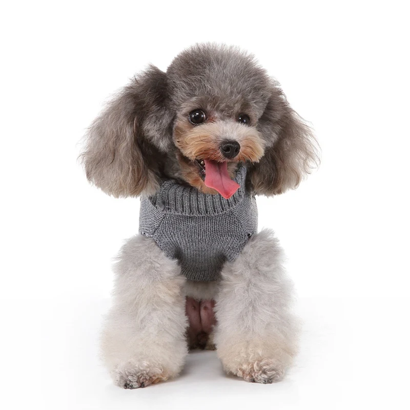 Повседневный Стильный теплый свитер для домашних животных на осень и зиму, рождественские вязаные наряды для маленьких и средних собак, череп/скот