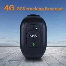 Bracelet étanche IP67 avec bouton SOS, 4G LTE, GSM, alarme d'urgence, suivi GPS, moniteur de fréquence cardiaque et de pression artérielle pour personnes âgées 