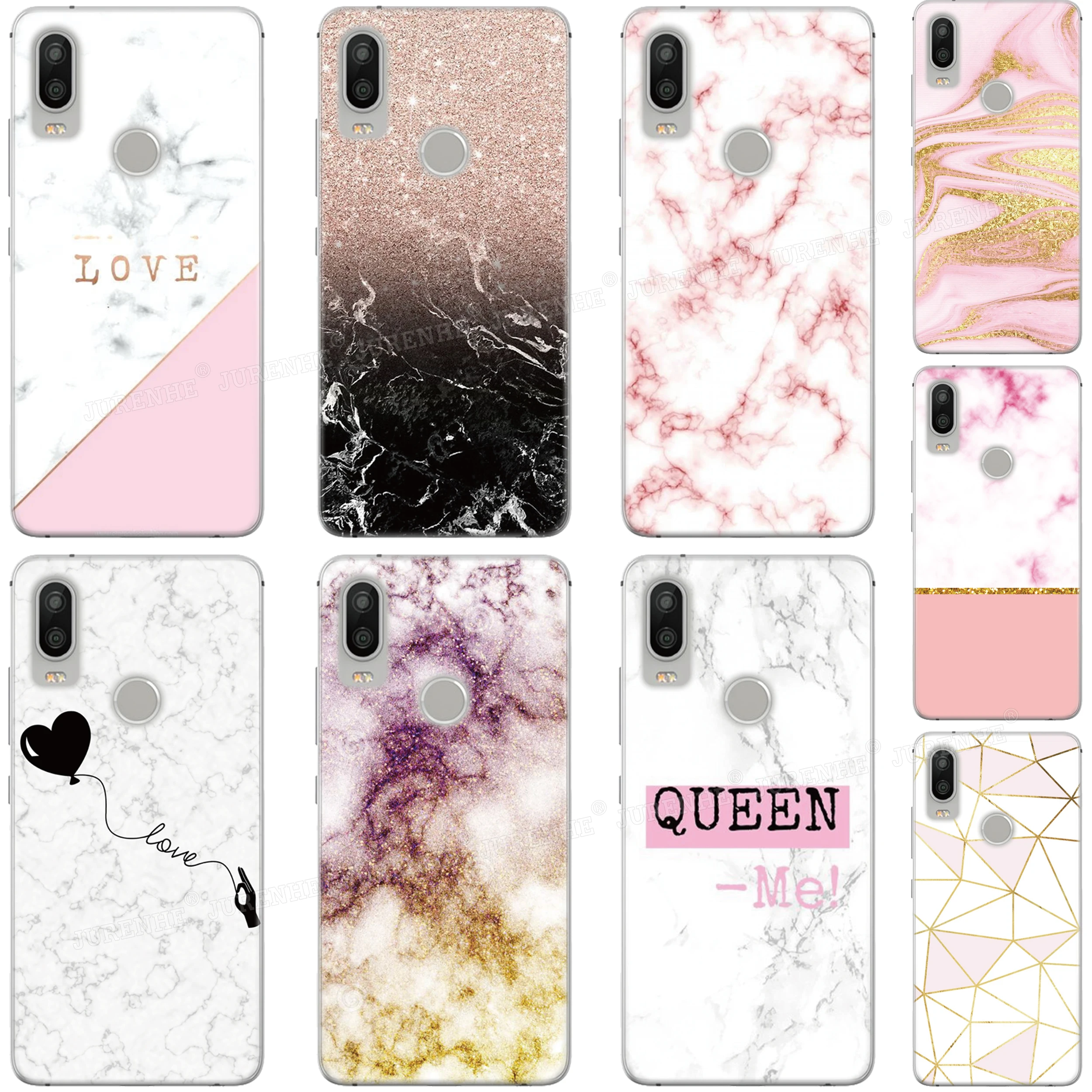 Принт чехлы из мягкого ТПУ Красочные Мрамор чехол для телефона Leagoo M8 Pro / S11 S9 S8 T8S M11
