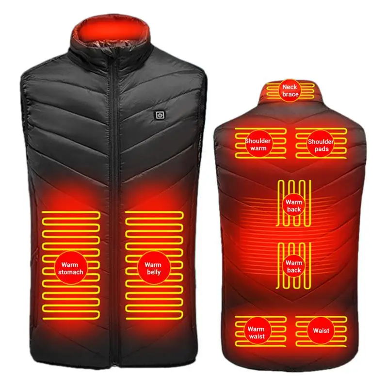 Heated Vest Winter USB Electric Heating Jacket Waistcoat Thermal Warm Body Warmer Men Women Camping | Спорт и развлечения