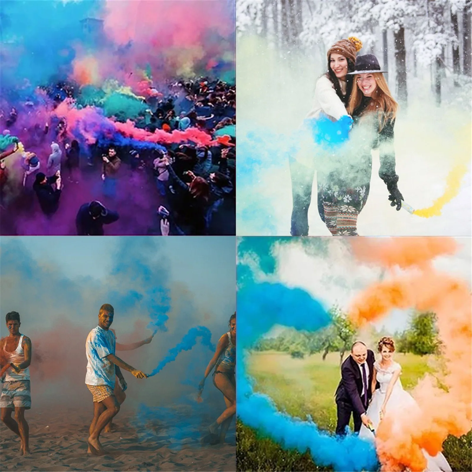Smoke Cake Colorful Effect Show Round Bomb Stage Photography Aid Halloween Props Prop Magic Fog |